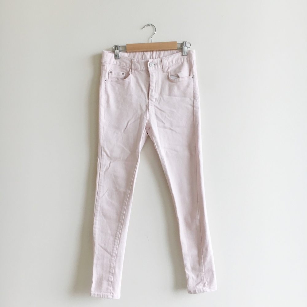 Yesstyle: Chuu -5kg Pink Skinny Jeans